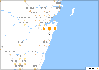 map of Gawani