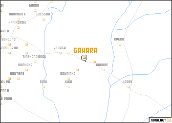 map of Gawara