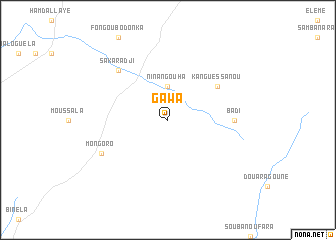 map of Gawa