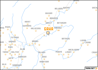 map of Gawa