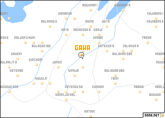 map of Gawa