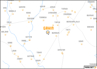 map of Gawin