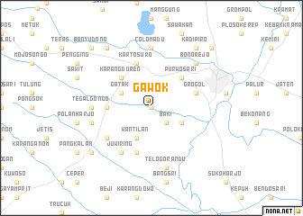 map of Gawok