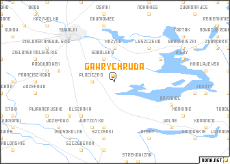 map of Gawrych Ruda