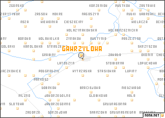 map of Gawrzyłowa