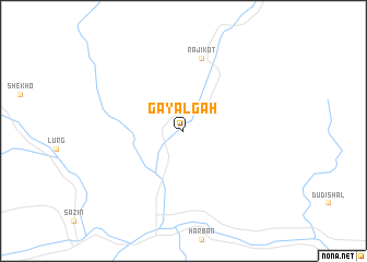 map of Gayal Gāh