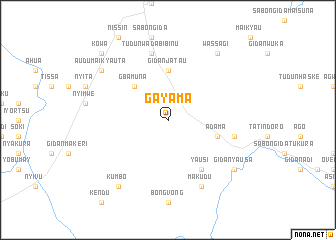 map of Gayama