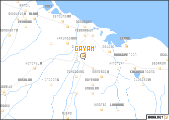 map of Gayam
