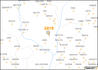 map of Gaya