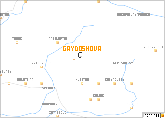 map of Gaydoshova