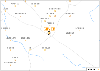 map of Gayéri