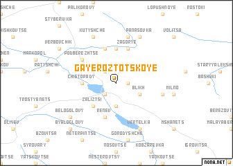 map of Gaye Roztotskoye