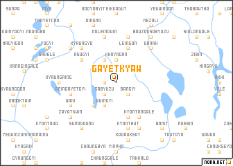 map of Gayetkyaw