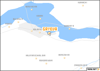 map of Gayeva