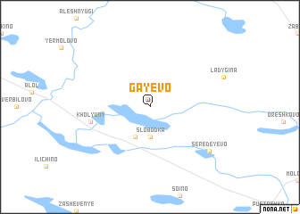 map of Gayevo