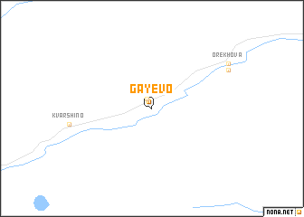 map of Gayevo