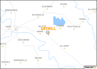 map of Gay Hill