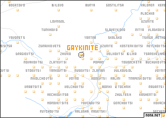 map of Gaykinite