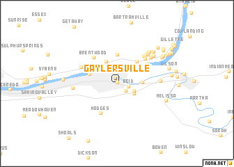 map of Gaylersville