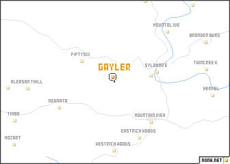 map of Gayler