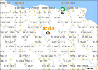 map of Gayle