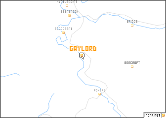 map of Gaylord