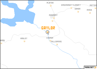 map of Gaylor