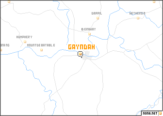 map of Gayndah