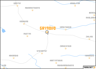 map of Gaynovo