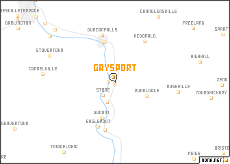map of Gaysport