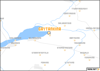 map of Gaytankina