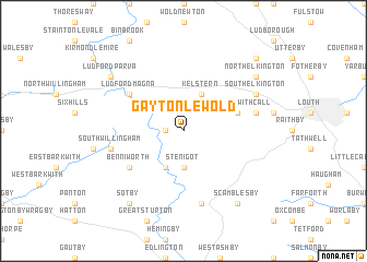 map of Gayton le Wold