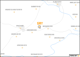 map of Gay