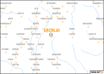 map of Gazalui