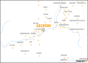 map of Gazanak