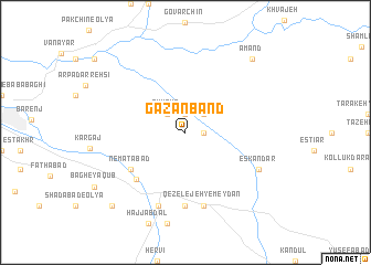 map of Gazānband