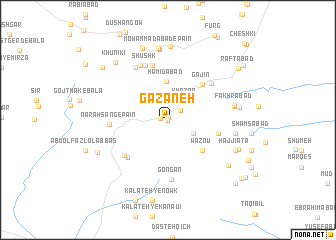 map of Gazaneh