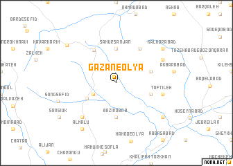 map of Gazān-e ‘Olyā