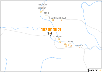 map of Gaz Angūrī