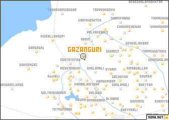 map of Gaz Angūrī