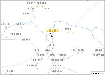 map of Gazao