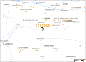 map of Gāzarān