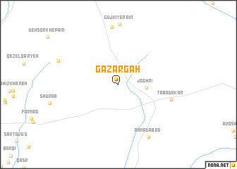 map of Gāzargāh