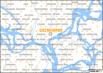 map of Gazāriāpār