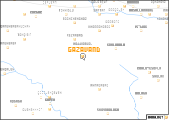 map of Gazāvand