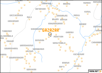 map of Gaz Āzār
