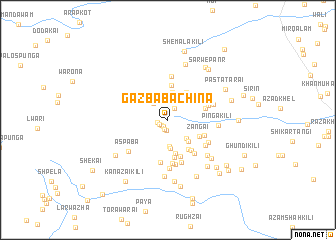 map of Gazbāba Chīna