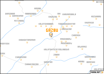 map of Gazbū