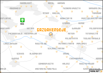 map of Gazdákerdeje