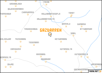 map of Gaz Darreh